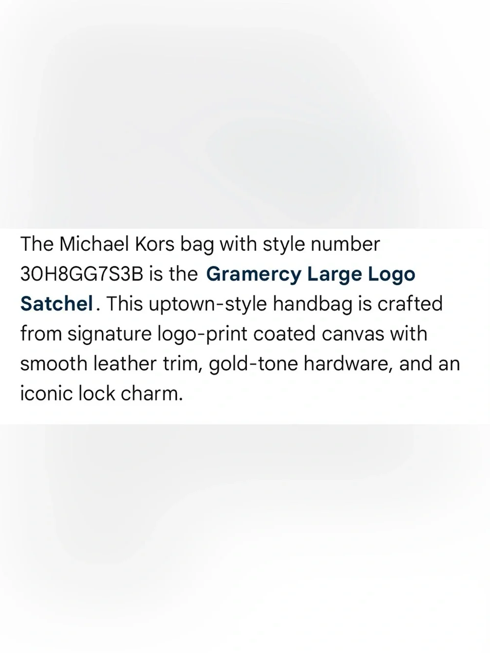 Michael Kors Large Gramercy Satchel (EUC)